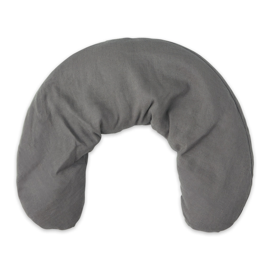 Linen Neck Wrap - Gray