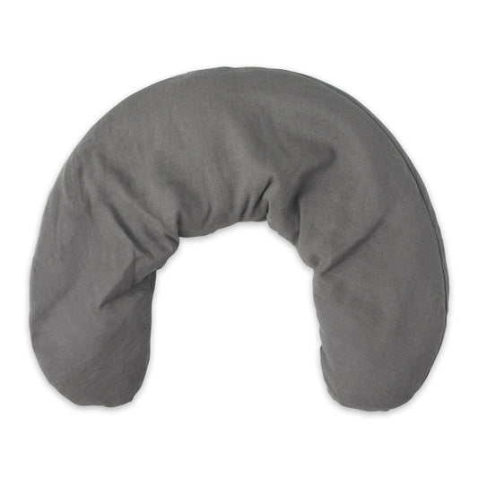 Linen Neck Wrap - Gray