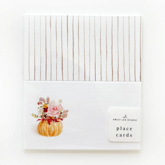 Place Cards - Pumpkin Bouquet