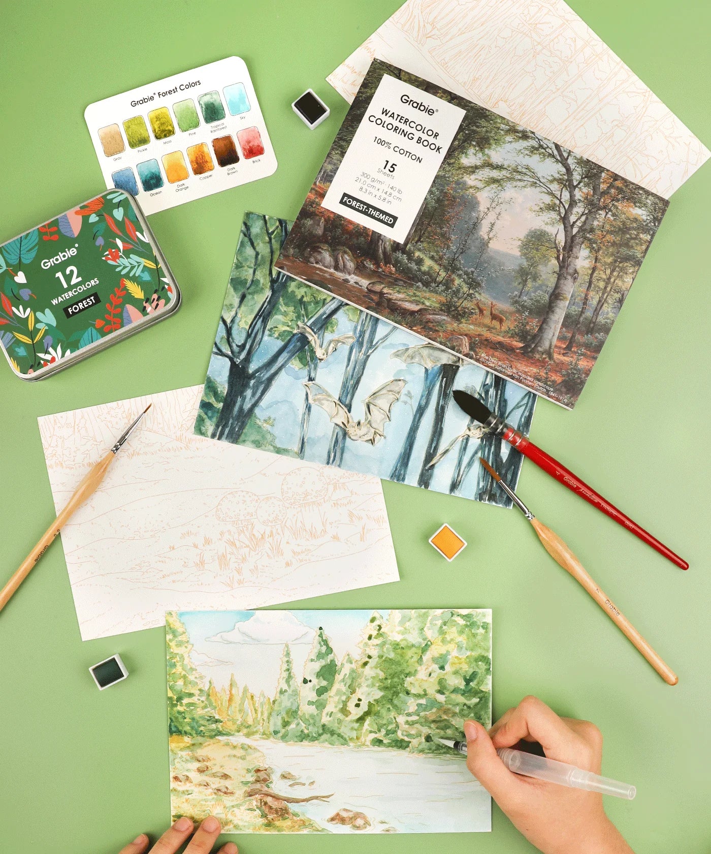 15 Sheets Of Watercoloring Pages