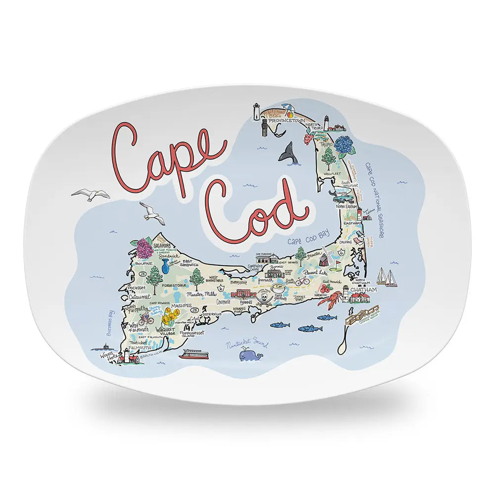 Platter - Cape Cod Map