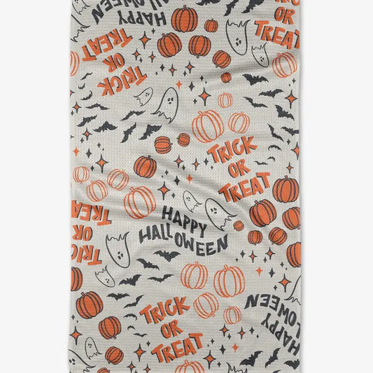 Trick Or Treat Tea Towel