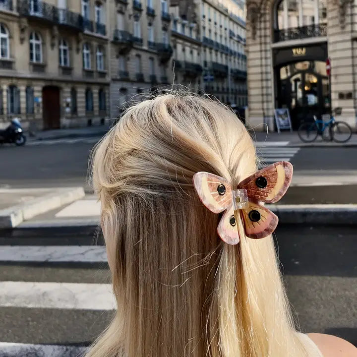 Hair Clip - Silk Moth