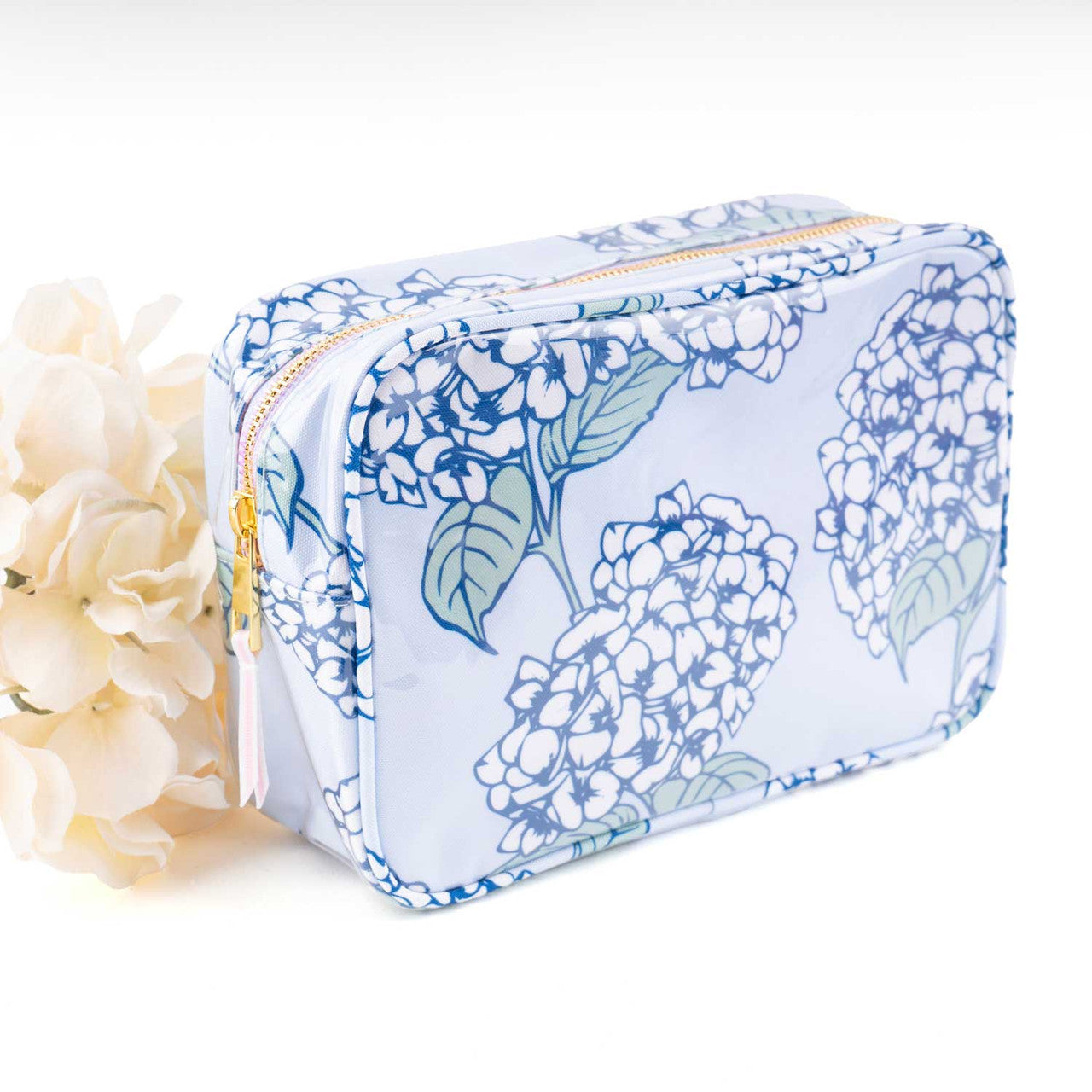 Rectangle Cosmetic Bag - Hydrangea