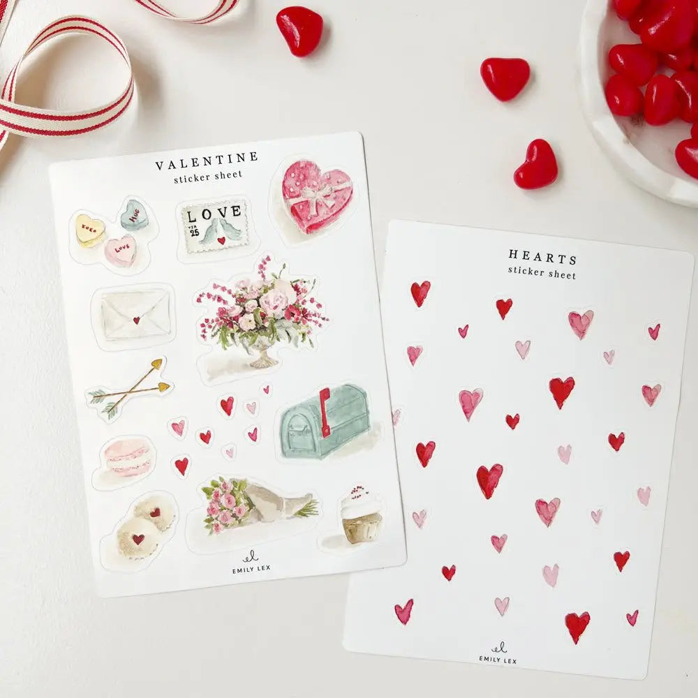 Valentines Sticker Sheets