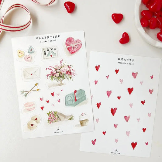 Valentines Sticker Sheets