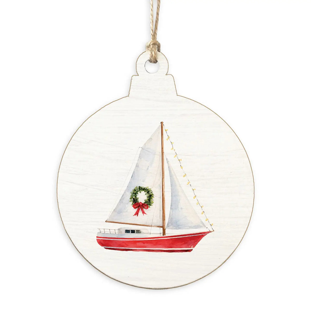 Ornament - Sailboat Wreath