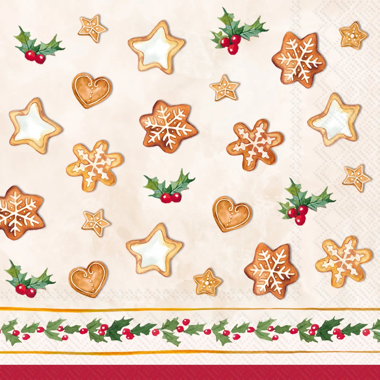Cocktail Napkins - Cookie Garland