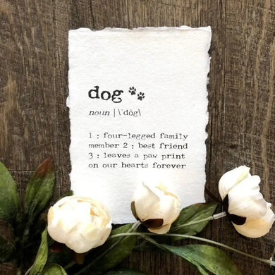 Dog Definition Print