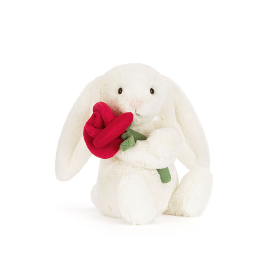 Creamy Bunny With Rose