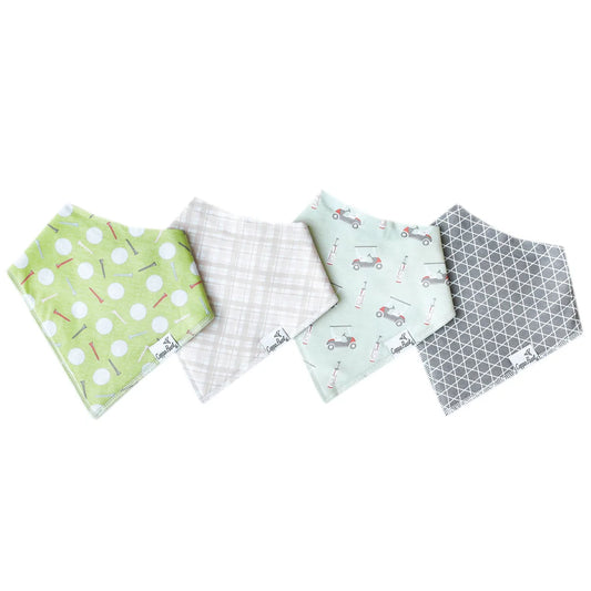 Set of 4 Bandana Bibs - Bogey