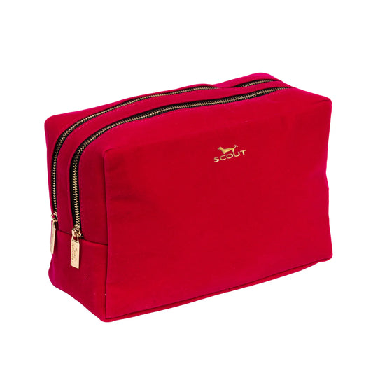 2-Way Cosmetic Bag - Pink Velvet