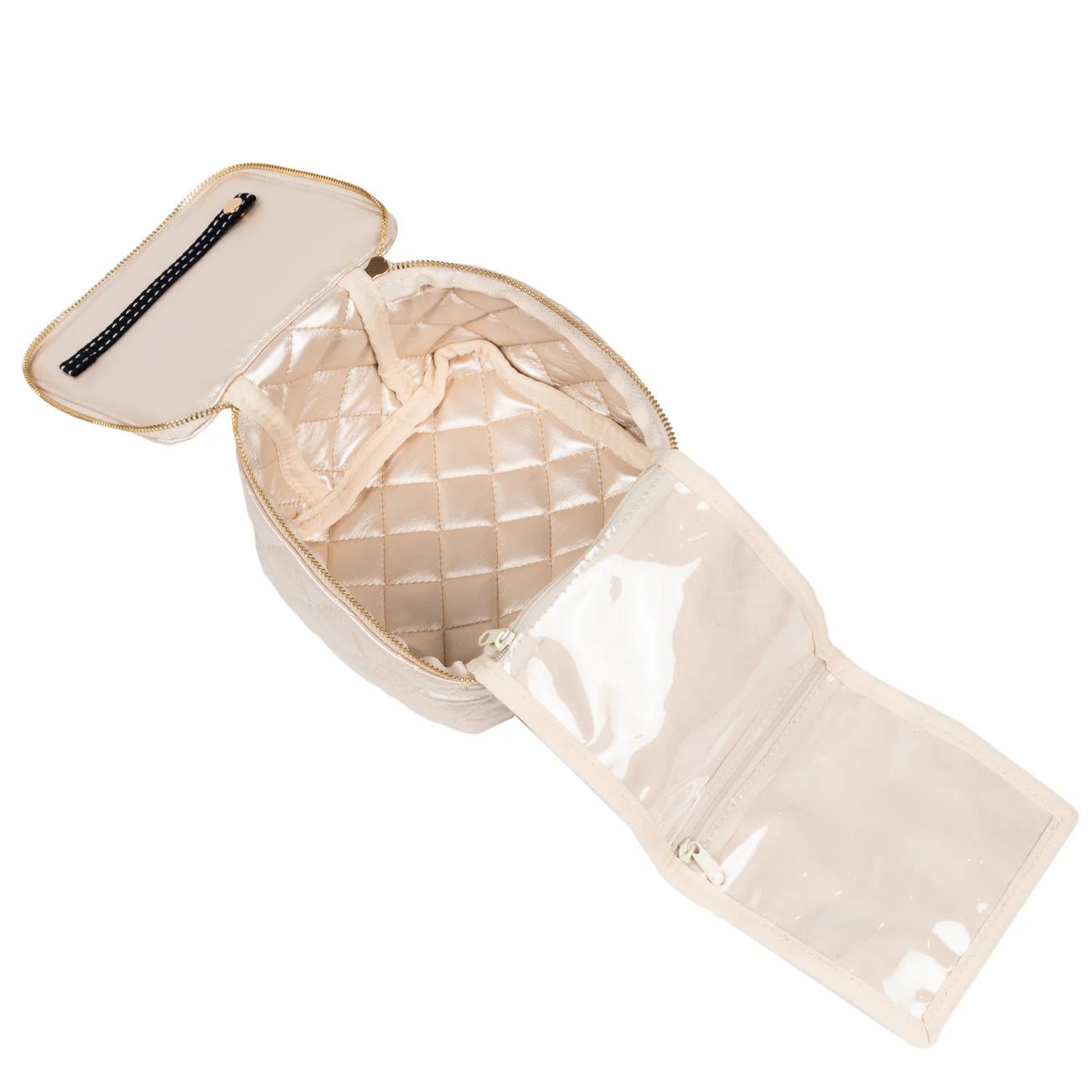 Hidden Gem Jewelry Case - Champagne Quilted