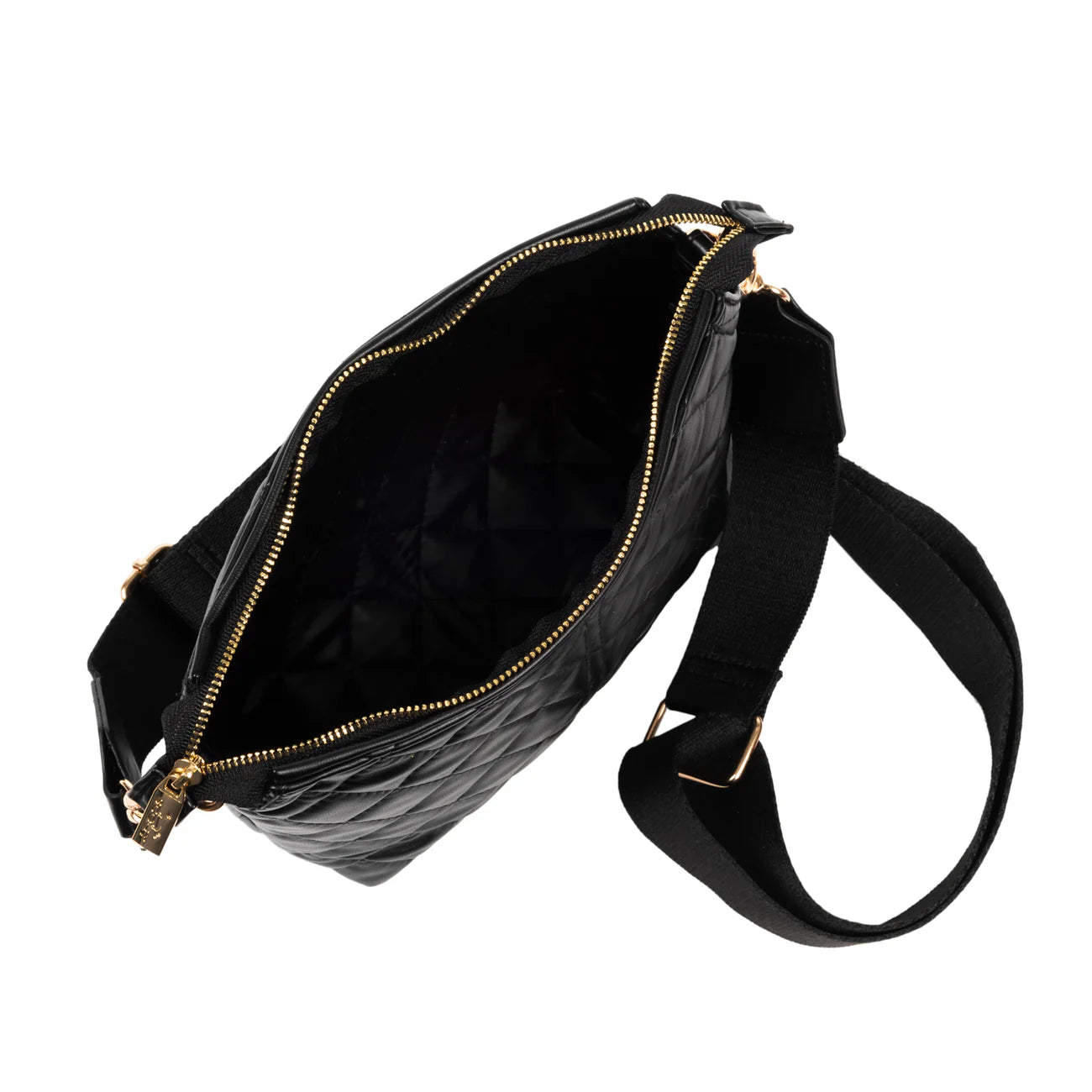 Emily Crossbody - Black Quilted
