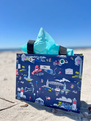 Tiny Package Gift Bag - Navy Cape Cod Landmark *Exclusive*