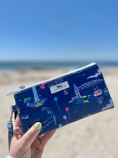 Kate Wristlet - Navy Cape Cod Landmark *Exclusive*