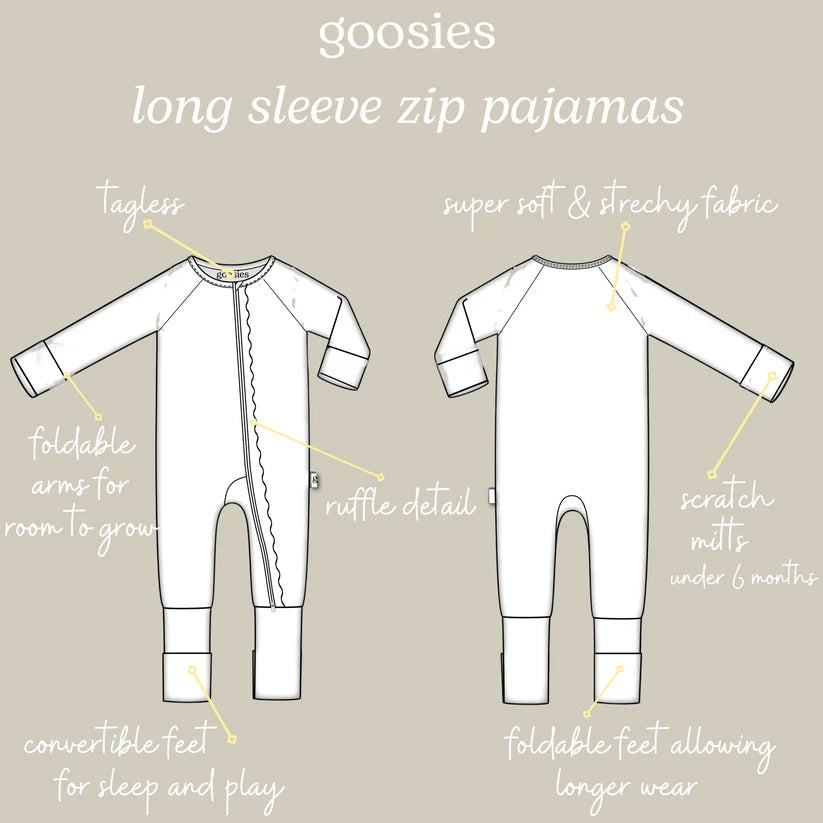 Long Sleeve Zip Pajamas
