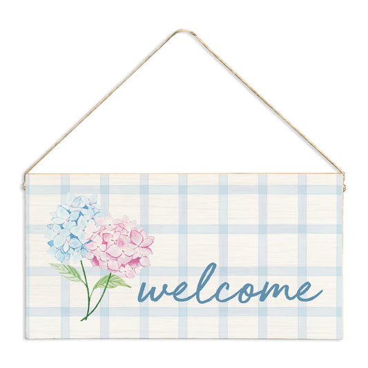 Hanging Sign - Double Pastel Hydrangea
