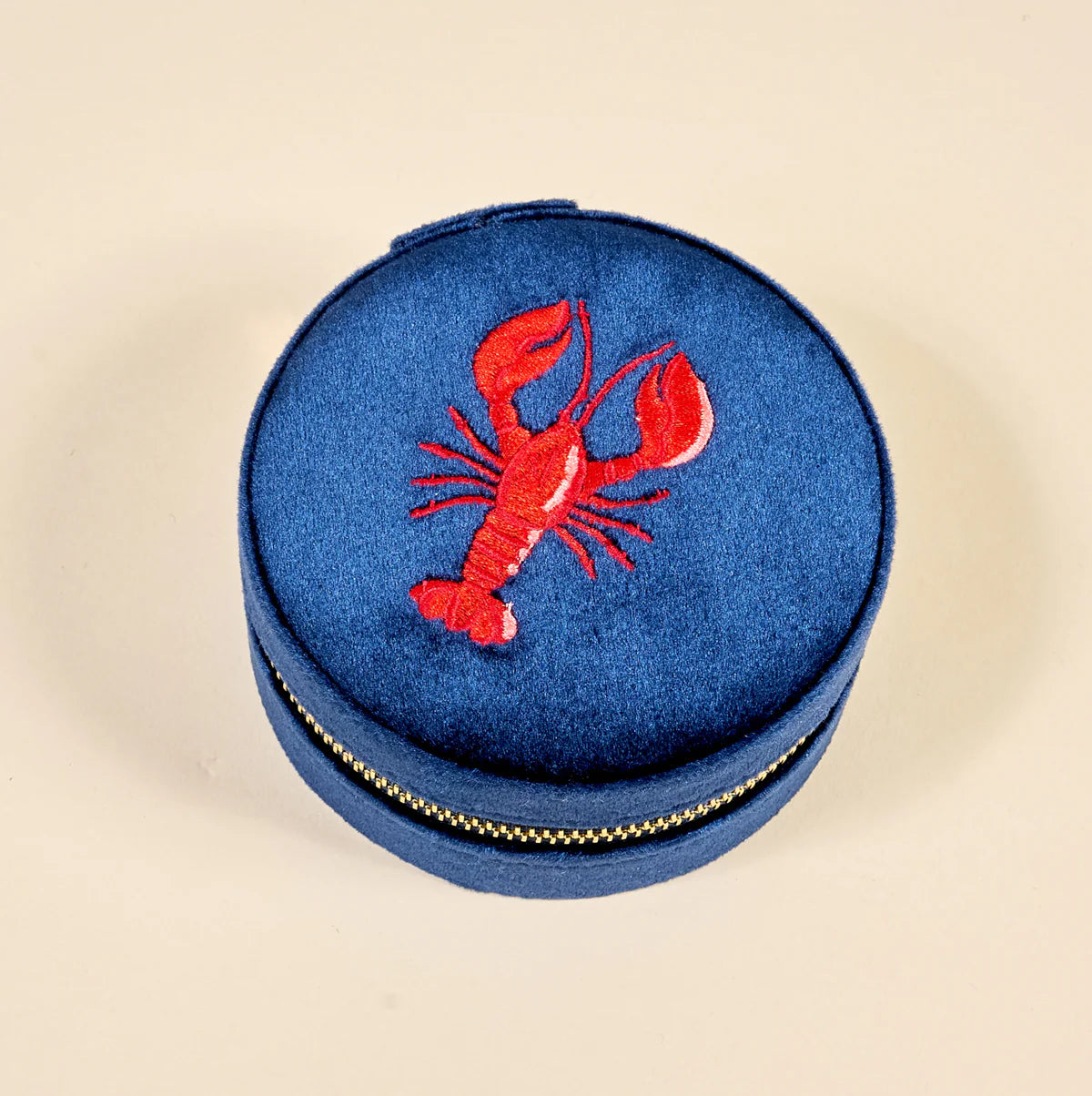 Round Velvet Jewelry Case