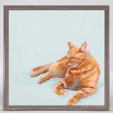 Gary The Cat Mini Framed Canvas
