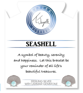 Larmir Seashell Bracelet - Blue Aquamarine