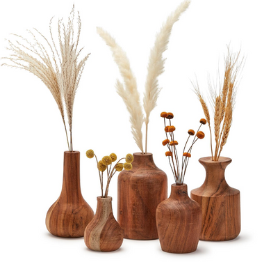 Wood Bud Vase