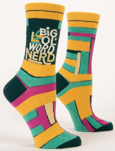 Big 'Ol Word Nerd  Crew Socks