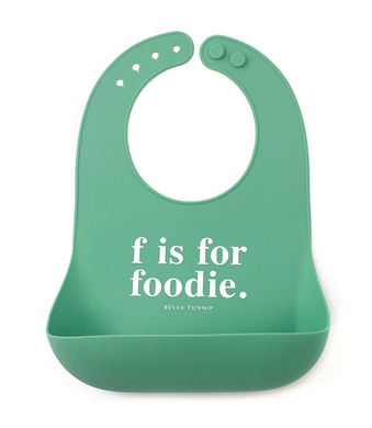 F For Foodie Wonder Bib