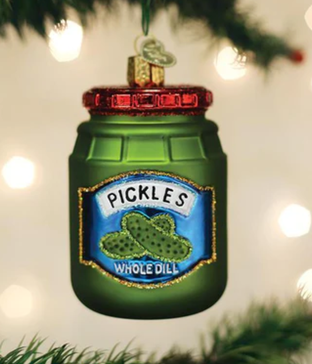 JAR OF PICKLES ORNAMENT