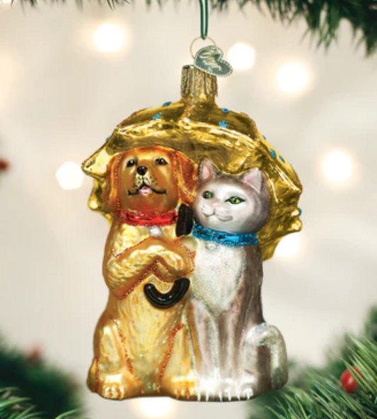Raining Cats & Dogs Ornament