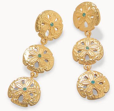 Sand Dollar Dangle Earrings