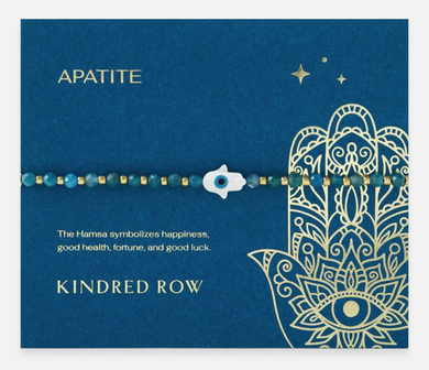 Hamsa Gemstone Bracelet - Apatite
