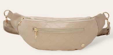 Trendy Luxe Belt Bag Woven - Oat