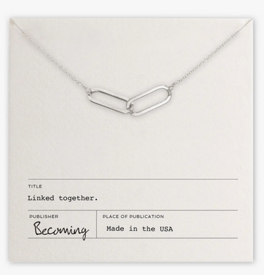 Linked Together Necklace - Silver