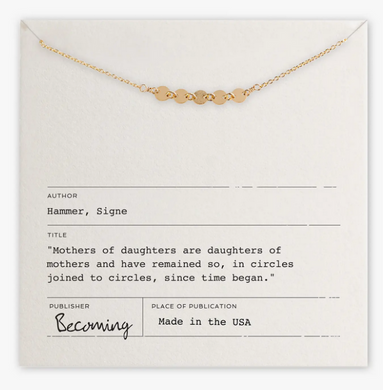 Mothers & Daughters Necklace - Gold