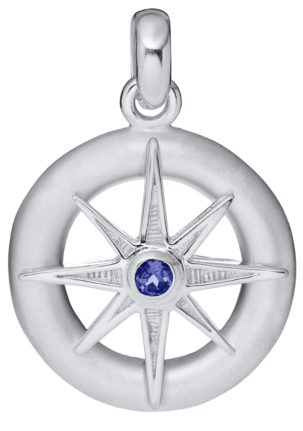 Star Pendant With Sapphire Gem Necklace