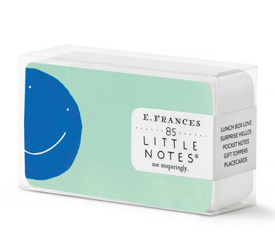 Blue Smiley Little Notes