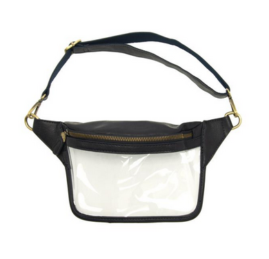 Clear Sylvie Sling/Belt Bag - Navy