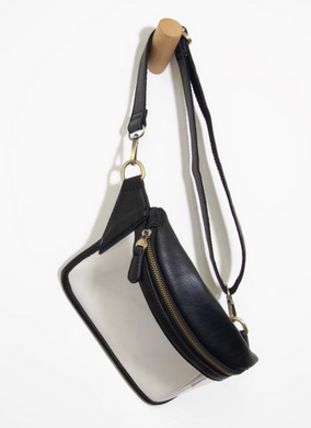Clear Sylvie Sling/Belt Bag - Black