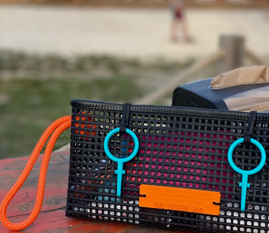 Oyster Bag - The Clutch - Orange Handle