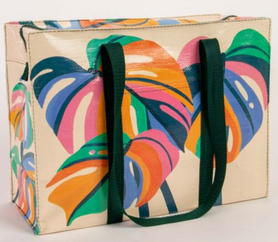 Monstera Leaf Shoulder Tote