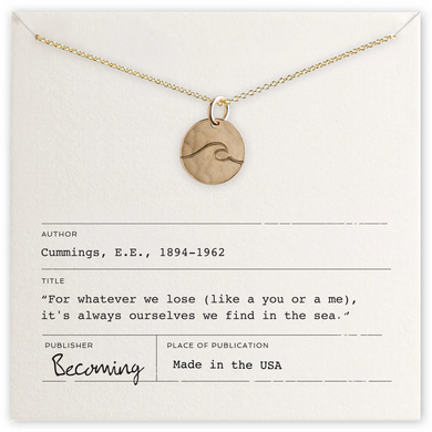 Wave Necklace - Gold