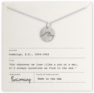 Wave Necklace - Silver