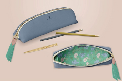 Luxe Slim Pencil Pouch - Periwinkle