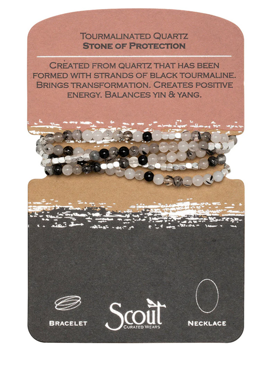 Stone Wrap: Tourmalinated Quartz - Stone of Protection