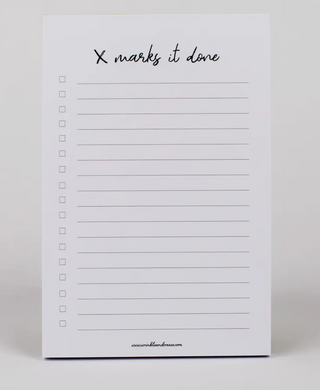 X Marks It Done Notepad