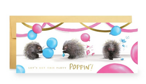 Poppin Porcupine Birthday Card