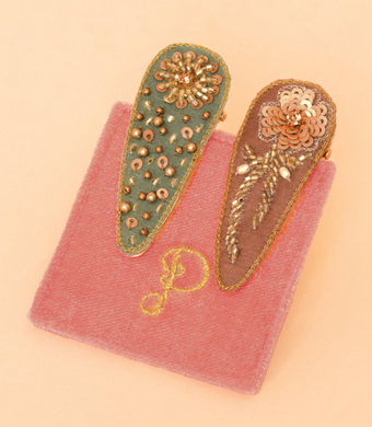 Floral Stems Hair Clip - Set of 2
