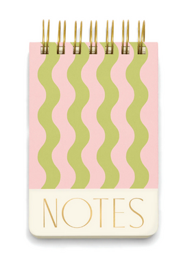 Twin Wire Notebook - Wavy Stripes