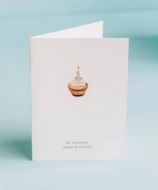 No Calories Birthday Card